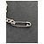 Balenciaga Bracciale a Catena Placca Logo e Strass Argento - vista 3