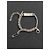 Balenciaga Bracciale a Catena Placca Logo e Strass Argento - vista 6
