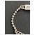 Balenciaga Bracciale a Catena Placca Logo e Strass Argento - vista 9