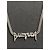 Collana a catena Logo Typo Balenciaga Argento - vista 2