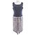 Autre Marque TAE ASHIDA Kleid Weiß Marineblau