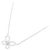 Autre Marque Collana Graff Mini Butterfly Silhouette in oro bianco 750 e diamanti Argento - vista 2