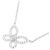 Autre Marque Collana Graff Mini Butterfly Silhouette in oro bianco 750 e diamanti Argento - vista 3