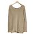 Autre Marque Deuxieme Classe Langärmeliges Waffelstrick-Oberteil Beige