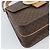 Céline CELINE Macadam Canvas Circle Hand Bag PVC Leather 2way Brown Gold - vista 13