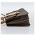 Céline CELINE Macadam Canvas Circle Hand Bag PVC Leather 2way Brown Gold - vista 4
