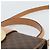 Céline CELINE Macadam Canvas Circle Hand Bag PVC Leather 2way Brown Gold - vista 8