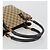 GUCCI GG Canvas Bamboo Hand Bag Beige Silver 112526 - vista 7
