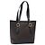 Céline CELINE Macadam Canvas Tote Bag PVC Leather Black Gold