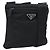 PRADA Shoulder Bag Nylon Black Silver