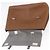PRADA Hand Bag Leather 2way Brown Silver - vista 10