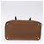 PRADA Hand Bag Leather 2way Brown Silver - vista 5