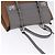 PRADA Hand Bag Leather 2way Brown Silver - vista 6