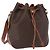 Céline CELINE Macadam Canvas Shoulder Bag PVC Leather Brown Gold