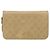 CHANEL Bolso de hombro Matelassé con cadena en piel de cordero beige y CC dorado - vista 2