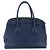 PRADA Handtasche Leder Blau Goldfarben - Ansicht 2