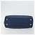PRADA Handtasche Leder Blau Goldfarben - Ansicht 5