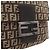 Fendi Schultertasche mit Zucchino-Muster Beige Khaki Dunkelbraun - Ansicht 7
