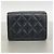 Portafoglio tri-fold Chanel in nero - vista 7