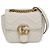 Borsa a tracolla con catena Gucci GG Marmont Bianco