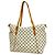 Borsa Tote Louis Vuitton Damier Azur Totally MM Bianco