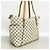 Borsa Tote Louis Vuitton Damier Azur Totally MM Bianco - vista 2