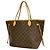 Borsa Tote Louis Vuitton Monogram Neverfull MM Marrone