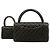 Borsa Chanel in pelle d'agnello matelassé nera Nero - vista 13