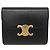 Céline Celine Triomphe Small Flap Wallet Schwarz