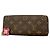 Cartera larga Louis Vuitton Monogram Flower Charm Castaño Rosa