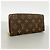 Cartera larga Louis Vuitton Monogram Flower Charm Castaño Rosa - vista 2
