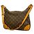Borsa a tracolla Louis Vuitton Monogram Boulogne 30 Marrone