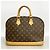 Borsa Louis Vuitton Alma Monogram Marrone - vista 10