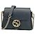 Borsa a tracolla Gucci Interlocking G Nero