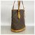 Borsa Tote Louis Vuitton Monogram Bucket PM Marrone - vista 2