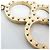 Louis Vuitton Bijou Sac Tapage M65090 Keyring Argento D'oro - vista 6