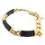 Bracciale con ciondolo in pelle nera Loewe Nero - vista 2