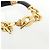 Bracciale con ciondolo in pelle nera Loewe Nero - vista 3