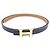 Hermès Hermes Mini H 13mm Gürtel Braun Schwarz