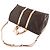 Louis Vuitton Brown Monogram Keepall Bandouliere 55 Marrone - vista 10