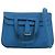 Hermès Blue Mini Swift Halzan 22