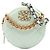 Clutch rotonda Chanel 19 con catena in pelle d'agnello verde