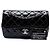 Chanel Black Small Quilted Patent Coco Shine Flap Nero - vista 7