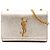 Saint Laurent Gold Small Metallic Calfskin Monogram Kate Crossbody D'oro
