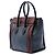 Céline Celine Mini Luggage Tote in pelle tricolore blu Blu navy - vista 2