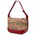 Borsa a tracolla Burberry Beige Haymarket Check Canvas - vista 2