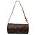 Louis Vuitton Brown Monogram Papillon Pochette Marrone