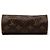 Louis Vuitton Brown Monogram Papillon Pochette Marrone - vista 3