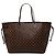 Louis Vuitton Brown Damier Ebene Neverfull GM Marrone