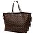 Louis Vuitton Brown Damier Ebene Neverfull GM Marrone - vista 2